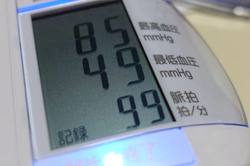 低血圧の数値