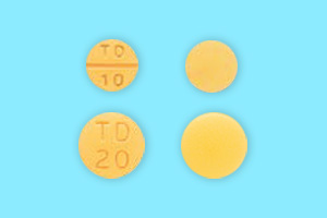 タダラフィル錠10mgCI/20mg「TCK」の錠剤