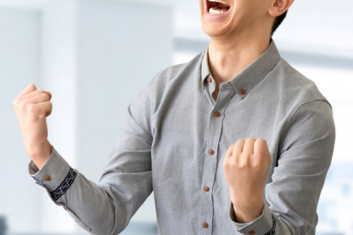 活力が向上する男性