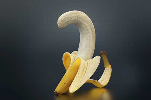 奇形のバナナ