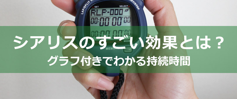 シアリスのすごい効果とは？グラフ付きでわかる持続時間
